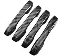 HUVNEXA Lunette de poignée latérale de voiture Autocollant de garniture couvercle protection cuvette poignée porte, pour Crv 6ème génération 2023 2024 2025(BLACK A Carbon Fiber)