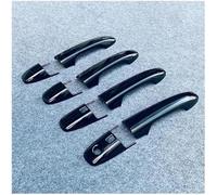 HUVNEXA Lunette de poignée latérale de voiture Autocollant de Protection garniture couvercle bol poignée porte latérale en Fiber carbone pour TOYOTA, Yaris, Ativ 2022 2023 2024(Black Color)