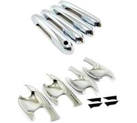 HUVNEXA Lunette de poignée latérale de voiture Autocollant extérieur pour poignée de cuvette porte voiture, pour Rav4 2019 2020 2021 2022 2023, pour Rav 4 Xa50(BLACK Chrome a 8)
