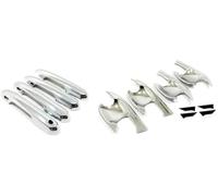 HUVNEXA Lunette de poignée latérale de voiture Autocollant extérieur pour poignée de cuvette porte voiture, pour Rav4 2019 2020 2021 2022 2023, pour Rav 4 Xa50(BLACK Chrome B 8)