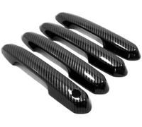 HUVNEXA Lunette de poignée latérale de voiture Autocollant extérieur pour poignée de cuvette porte voiture, pour Rav4 2019 2020 2021 2022 2023, pour Rav 4 Xa50(BLACK Carbon a)
