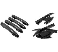 HUVNEXA Lunette de poignée latérale de voiture Autocollant extérieur pour poignée de cuvette porte voiture, pour Rav4 2019 2020 2021 2022 2023, pour Rav 4 Xa50(BLACK Carbon B 8)