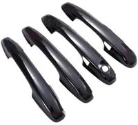 HUVNEXA Lunette de poignée latérale de voiture Bande de garniture autocollante pour couvercle poignée, partie porte, pour Kuga, Escape Cx482 ST Line, Active 2020 - 2025(BLACK B 1 Keyhole 2 Button)