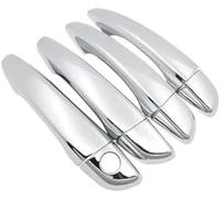 HUVNEXA Lunette de poignée latérale de voiture Couvercle de poignée porte extérieure, garniture protection étanche Lhd pour citroën C5, Aircross 2018 2019 2020 2021 2022 2023(BLACK Metallic Silver)