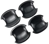 HUVNEXA Lunette de poignée latérale de voiture Couvercle décoratif de poignée porte externe, pour Focus 2 3 4 Mk2 Mk3, pour Mk4, pour Kuga, Escape, Maverick, pour Ranger(BLACK D Bowl)