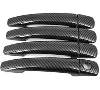 HUVNEXA Lunette de poignée latérale de voiture Pour Peugeot, pour Partner 2008-2016 autocollant de couverture poignée porte voiture(BLACK Carbon Fiber)