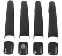 HUVNEXA Lunette de poignée latérale de voiture Pour Peugeot, pour Partner 2008-2016 autocollant de couverture poignée porte voiture(Schwarz)