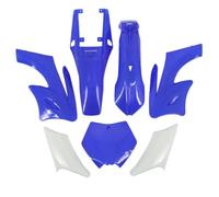 HUVNEXA Nouveaux Kits de carénage de Couvercle en Plastique de Moto Garde-Boue, for Moteur 47 49cc 2 Temps Apollo Enfants Accessoires de vélo de Poche Kit de carénage Moto(Blue Plastic)