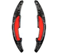 HUVNEXA Palettes d'extension de levier de vitesse, pour Bmw G10 G11 G20 G21 G30 G31 G32 G01 G02 D6003 palette de volant de véhicule Palette de changement de vitesse au volant(BLACK Type C Forged)