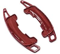 HUVNEXA Palettes d'extension de levier de vitesse, pour Land Rover Velar Evoque 2021 2022 2023, palettes de changement de vitesse au volant Palette de changement de vitesse au volant(BLACK Carbon Red)