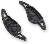 HUVNEXA Palettes d'extension de levier vitesse, pour Bmw X3 M5 F90 G01 2018 2019 2020 2021 Palette de changement de vitesse au volant(BLACK Forged Carbon)