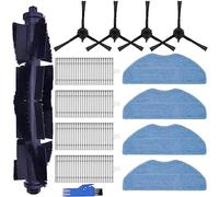 HUVNEXA Pièces de rechange for aspirateur robot 360 S8/S8 Plus, kit d'accessoires avec 4 brosses latérales Brosse principale pour aspirateur