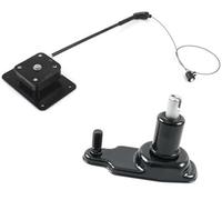 HUVNEXA Plaque support de roue de secours Treuil de support plaque montage roue secours, 1763880 1898025 2376789 BK211K353AC, pour Ford, pour Transit, pour Mk8 2014 Custom 2012