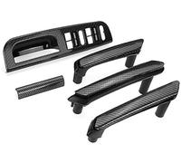 HUVNEXA Poignée de porte intérieure voiture 3B1867171E, pour VW, pour Passat B5 1998-2005 5 pièces garniture couvercle panneau commutateur fenêtre couverture de cadre de poignée de porte de voiture