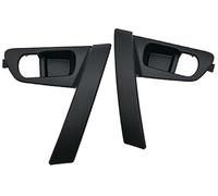 HUVNEXA Poignée de porte intérieure voiture, base avant, pour Nissan, pour Qashqai J10 2007 2008 2009 2010-2015 couverture de cadre de poignée de porte de voiture(BLACK 1 Pair With Cover)
