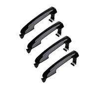 HUVNEXA Poignée extérieure de porte de voiture 4 pièces, for HYUNDAI, Sonata 2005 - 2010, avant arrière gauche côté droit noir, Oem:826513K000 Couvre-poignée de porte de voiture