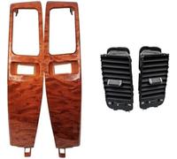 HUVNEXA Sortie d'air de voiture, pour Lexus Gx470 2003 2004 2005 2006 2007 2008 2009 A/C, cadre climatiseur, plaque d'aération Support de ventilation automatique pour climatisation.(BLACK Wood A)