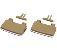 HUVNEXA Sortie d'air de voiture, pour Mercedes-Benz W164 Ml Gl 300 350 450 500 1648300454 Ensemble grille d'aération Support de ventilation automatique pour climatisation.(Beige Slider 2PCS)