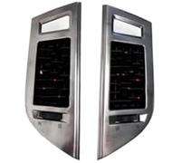 HUVNEXA Sortie d'air de voiture, pour Mitsubishi pour Pajero pour Montero V87 V93 V95 V97 V98 2007-2022 tableau bord climatiseur A/C Support de ventilation automatique pour climatisation.(Silver Bc)