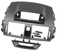 HUVNEXA Sortie de ventilation CA Évent ca, pour Toyota pour Corolla 2008-2013, couvercle de panneau d'air sortie centrale du tableau bord, accessoires remplacement voiture(BLACK Single Framework a)