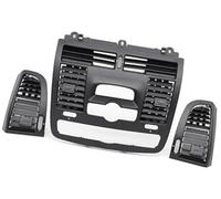 HUVNEXA Sortie de ventilation CA Panneau de couverture sortie d'air centrale gauche droite calandre voiture, pour Mercedes-Benz pour Vito Viano W636 W639 2004 - 2015(BLACK Model B 3pcs Set)