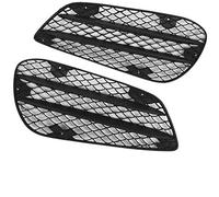 HUVNEXA Spoiler de calandre en maille for pare-choc avant, phare antibrouillard, résistante à l'abrasion, robuste, couvercle noir, 1 paire ABS Grille de phare antibrouillard avant de voiture