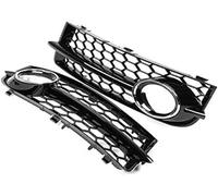 HUVNEXA Spoiler de gril en maille 2 pièces couverture calandre | de phare antibrouillard pour avant de voiture grille de phare antibrouillard en nid d'abeille, for TT 8J 2006-2014