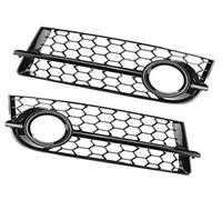 HUVNEXA Spoiler de gril en maille 2 pièces couverture calandre | de phare antibrouillard pour avant de voiture grille de phare antibrouillard en nid d'abeille, for TT 8J 2006-2014