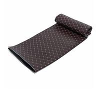 HUVNEXA Tapis de Sol Voiture en Fibre Cuir, imperméable, antidérapant, for Coffre arrière, for VW, for Tous Les modèles, for Passat, for Golf, for Jetta, for Tiguan, for EOS Chausson de Coffre(Braun)