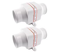 HUVNEXA Ventilateur de cale en Ligne 3" 75 mm 130 CFM DC 12 V 24 V 4 pales for Bateau Marin RV Échappement d'air Blanc SFIB1-130-01 SFIB2-130-01 Souffleur Marin(12V 2Pieces)