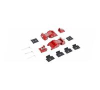 HUVNEXA Verrou de capot, for Jeep, for Wrangler JK JKU JL JT 2007-2019 Loquet de capot de moteur de voiture Verrouillage de capot Accessoires extérieurs de voiture Loquet de verrouillage du capot(Rot)