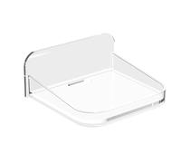 Huvqianu Acrylic Camera Shelf, No-Drill Speaker Installation Wall Mount, Clear Rack with No Drilling Design, Acrylic Walls Display Shelf for Bathroom, Bedroom