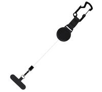 Huvqianu Attache de téléphone rétractable - Clip de lanière de 23,6 Pouces, Cordon Anti-Chute avec Fixation sécurisée, Accessoire de téléphone avec câble Extensible, de sécurité pour Smartphone en ex