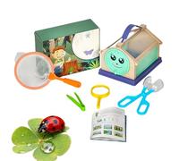 Huvqianu Attrape-pour | Jouet d'Exploration Nature et Plein Air,Outils de Capture de en Extérieur avec Filet Collecteur, Pince et Loupe | pour Jardins, Parcs et