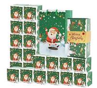 Huvqianu Boîte à Cadeaux à Ouverture Rapide 10 Pièces,Boîte de Noël | Fournitures de Fête avec Sac et Fourre-tout pour Célébrations Amis Famille Saint-Valentin Graduation Maison