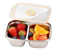 Huvqianu Boîte À Déjeuner Pour Adultes,Organisateur De Repas Étanche,Boîte à Déjeuner en Acier Inoxydable | Pour Le Travail L Extérieur L École Le Pique-Nique Le Camping La Randonnée L