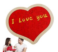 Huvqianu Brique de Construction de cœur, Puzzle en Forme de cœur | Briques de Construction - Décor Romantique, Cadeaux d'anniversaire de Saint-Valentin, Mini Blocs de 3D pour Ensemble de