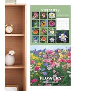 Huvqianu Calendrier Mural 2026 Nature,Thème Agenda Calendrier | Organisation sur 12 Mois Suspendue pour Élèves Artistes Chambre École Bureau Étude