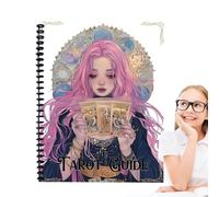 Huvqianu Cartes de Tarot - 78 Cartes pour débutants avec Guide informatif, Deck Oracle pour Novices, Outil Spirituel Convivial pour l'étude et la réflexion, 8.27x11.22x1.18 Pouces