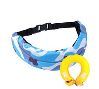 Huvqianu Ceinture de sauvetage gonflable | Gonflage manuel, accessoires de sécurité réglables pour piscine, natation, plongée avec tuba, pêche, kayak, voile, surf