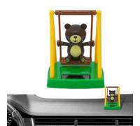 Huvqianu Dashboard Swing Bear, Solar Dancing Bear, Car Bear Decoration, Swinging Bear Figurine Solar Bear Decor Dashboard Bear Ornament Cute Car Decoration Solar Powered Figurine Bear Dashboard Decor