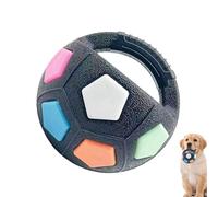 Huvqianu Dog Fetch Football, Ball de Dentition de Chiot | Toys de Squeaky Ronds interactifs - La Formation pour Animaux fournit Une Balle de Mastication de Chiens pour des mâcher agressifs
