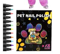 Huvqianu Dog Nail Polish Pen, Pet Nail Drawing Kit, Quick Dry Nail Art, Nail Polish for Cats, Pet Manicure Kit, Nail Polish, Safe Nail Art for Pets, Dog Nail Coloring Pen, Pet Grooming Accessories