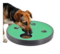 Huvqianu Dog Nail Scratcher, Rotatable Scratch Mat, Round Slow Feeding Toy, Long Lasting and Interactive Pet Food Puzzle Toy for Indoor Dogs, 12.99x12.99x1.57 inches
