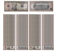 Huvqianu Dollar Bill Banknote, Props Fake Dollars, 5.91x2.44in Compact Educational Pretend Play Set, Realistic Simulation Money for Boys, Girls, Teens, Youth, Women, Mom, Dad