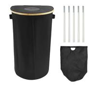 Huvqianu Foldable Recycling Bin - Indoor Oxford Cloth Container, 26 Gallon Removable Bag with Ease, Reusable Jar Holder with Grip, Home Functional Organizer, Bottle Cans for Kitchen, Garden, Office