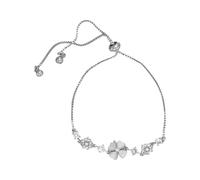 Huvqianu Four Clover Bracelet, Clover Charm Jewelry, 2.36x1.57in Lightweight Comfort Fit Bangle, Elegant Wrist Accessories for Everyday Wear, Evening Parties, Special Occasions