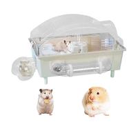 Huvqianu Hamster Cage | Pet House Enclosure | Clear Pet Nesting | for Hedgehog Chinchilla Bunny Gerbil Hamster Guinea Ferret