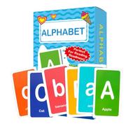 Huvqianu Kid Set, Educational Alphabet Learning, Preschool Toy, Early Childhood Activity, Boys Girls Toddler Child, Fun Learning Cards for Kids School Home Use, 4.21x2.4x0.04 inches