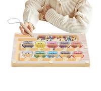Huvqianu Labyrinthe magnétique des chiffres et couleurs | Jouet éducatif | Tableau magnétique couleurs et chiffres | Pour de 3-6 ans développement de la pensée logique concentration apprentissage